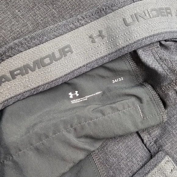 Under Armour Mens Matchplay Golf Pants Gray Lightweight Size 34 - Picture 3 of 10
